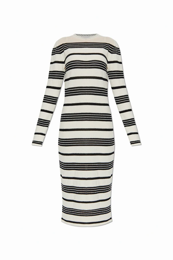 CREME Kleid mit Streifenmuster