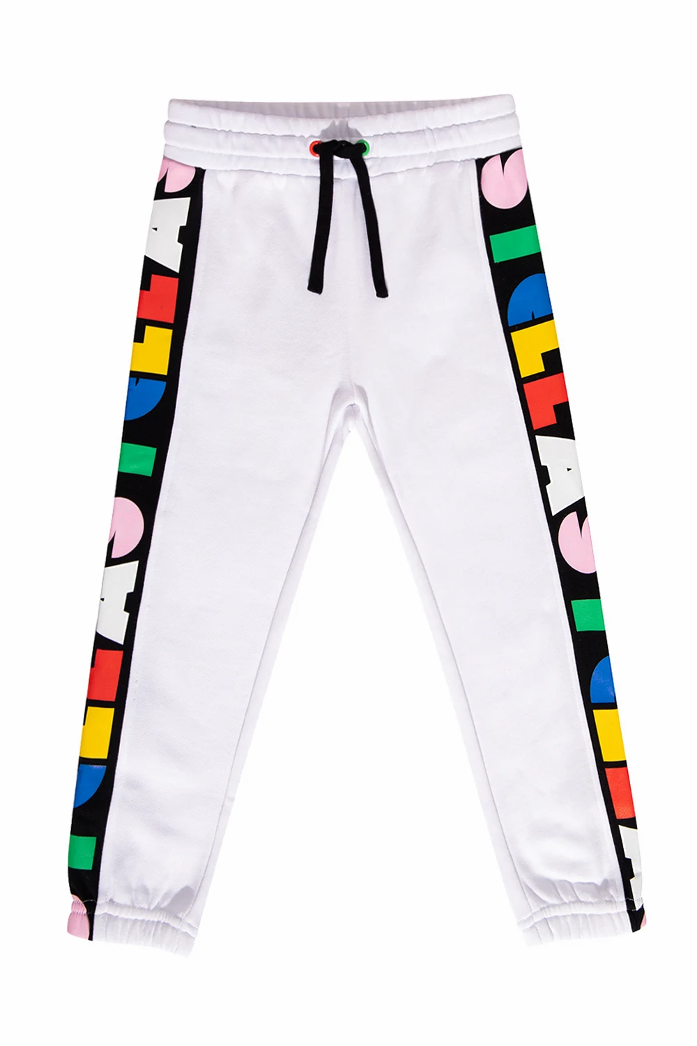WHITE Printed sweatpants