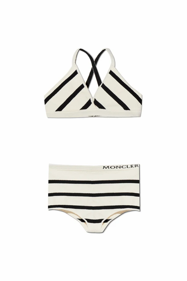 kremowy Biustonosz i figi