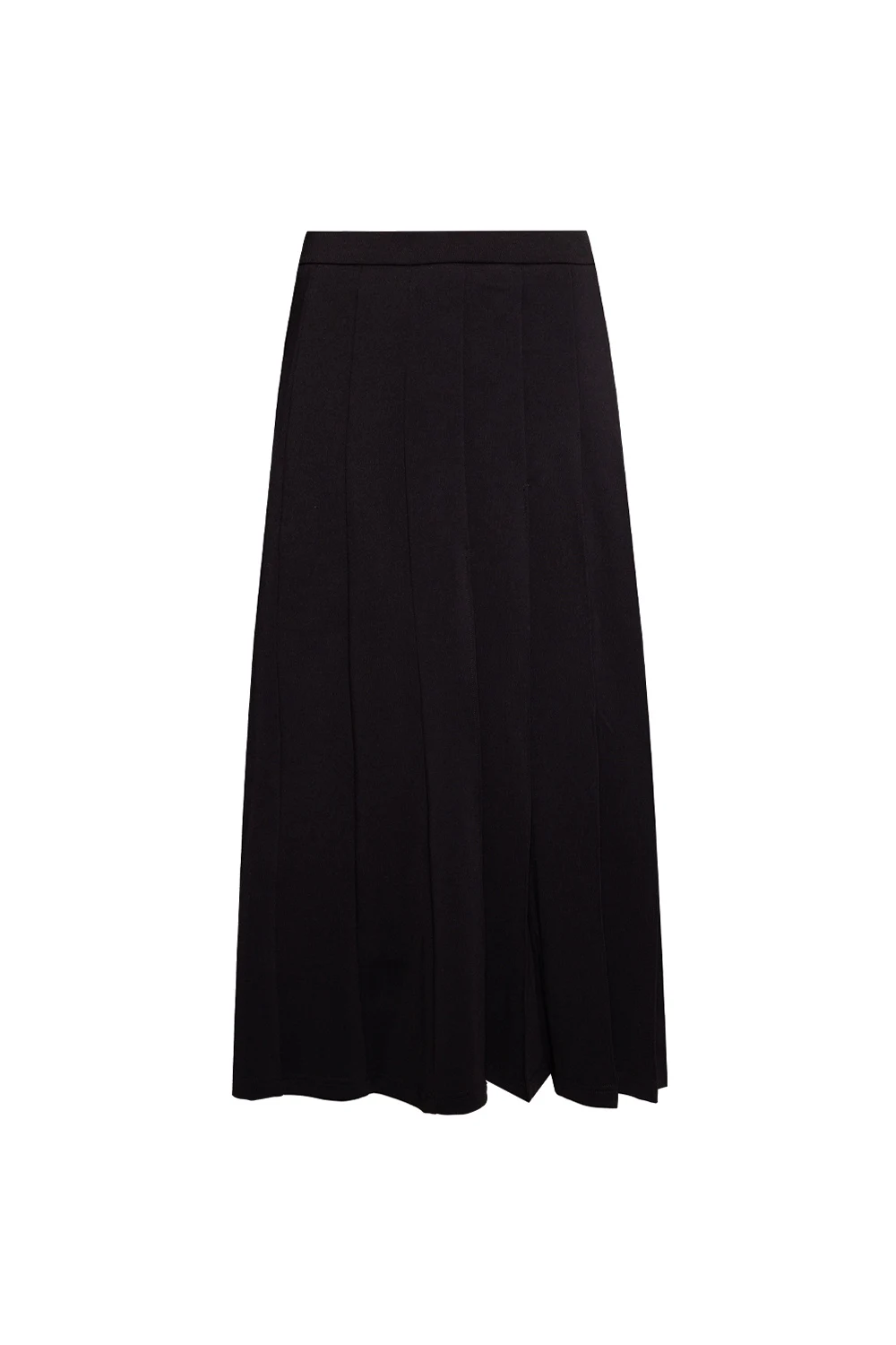 BLACK Skirt with stitching details