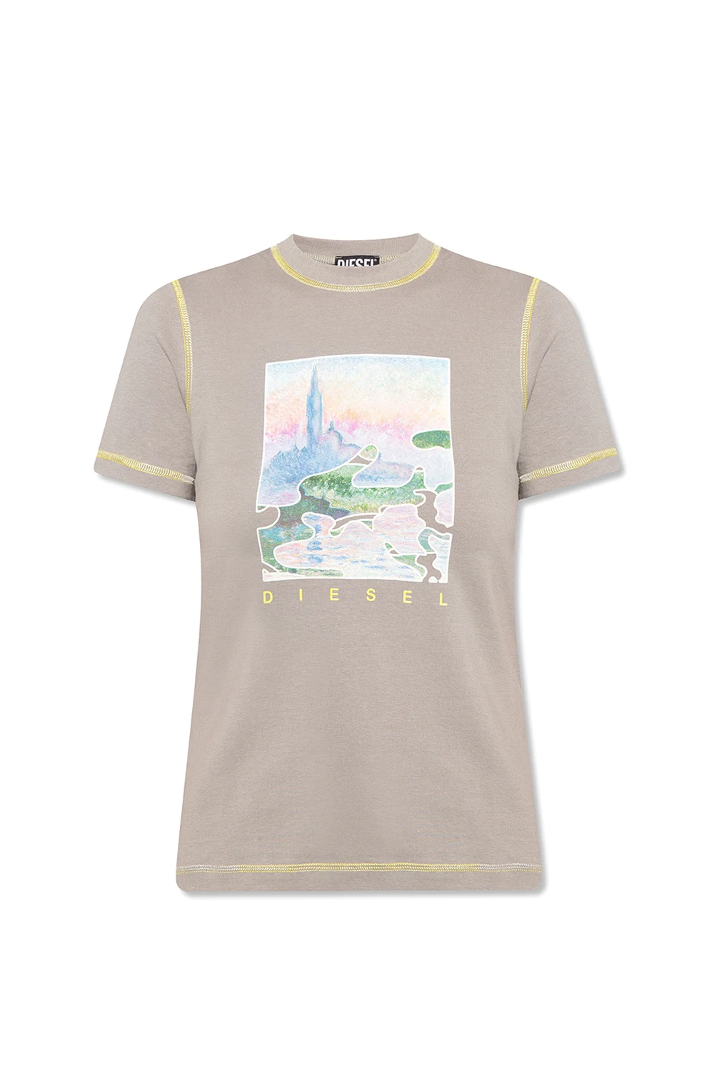 GREY ‘T-Reg’ patterned T-shirt