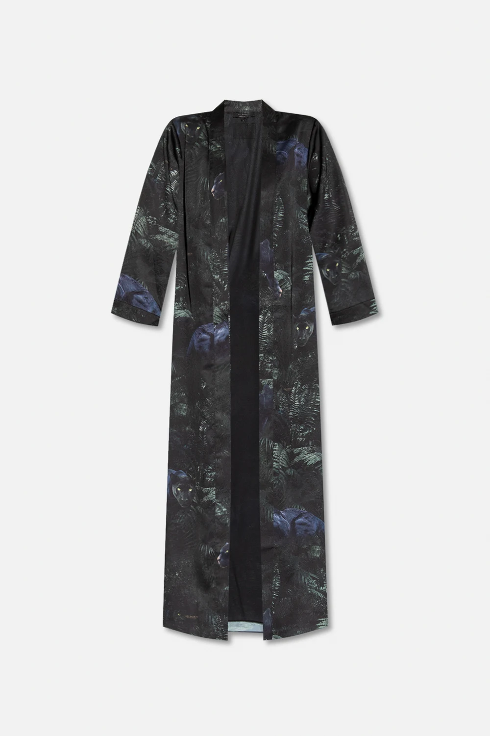 BLACK ‘Carine’ satin kimono
