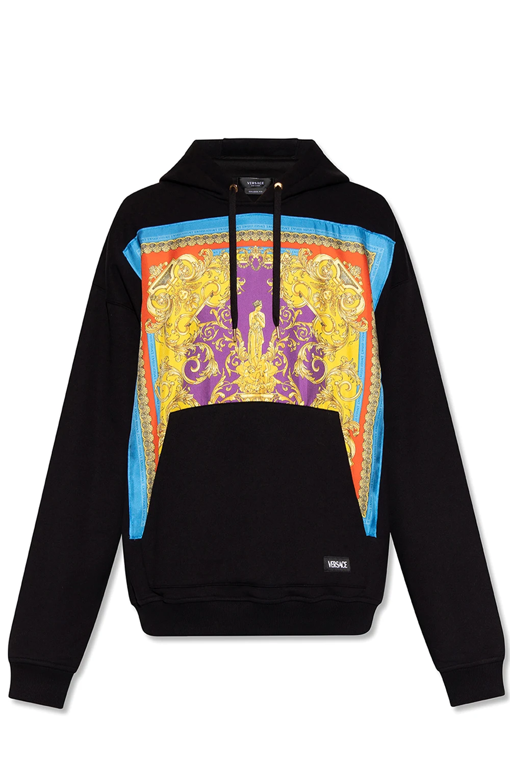 BLACK Hoodie with patch