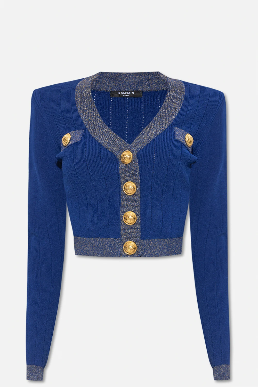 BLUE Lurex cardigan