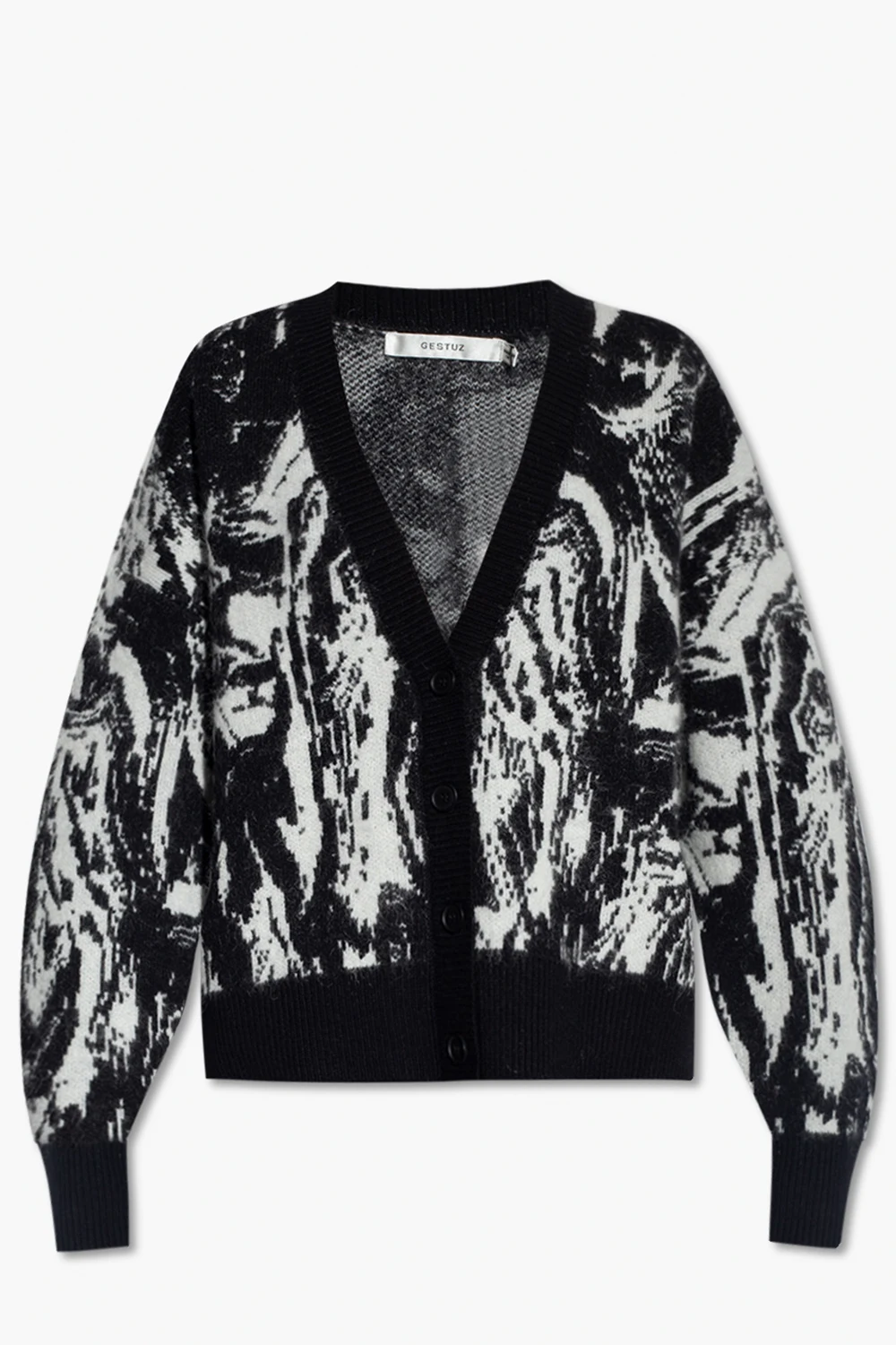 BLACK ‘SoleaGZ’ patterned cardigan