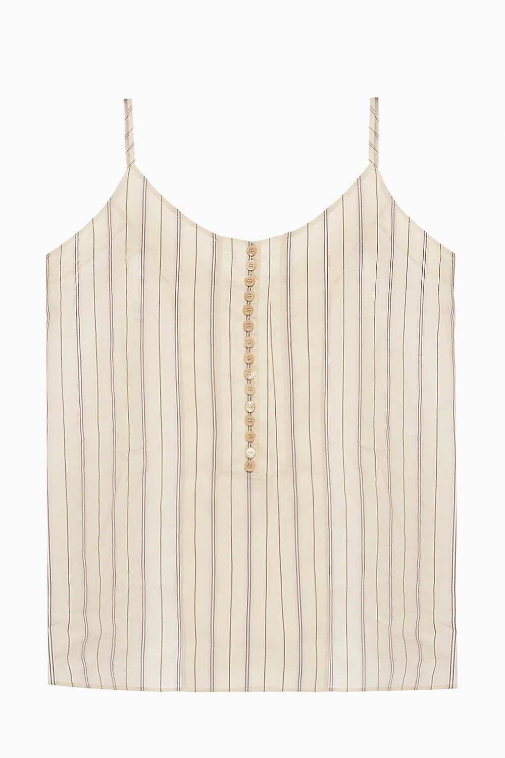 Tank top with buttons