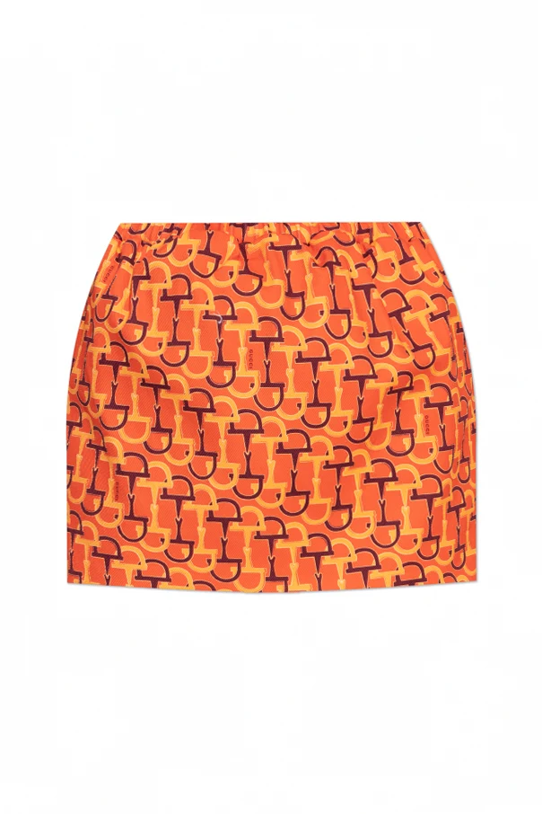 ORANGE Rock mit Aufdruck