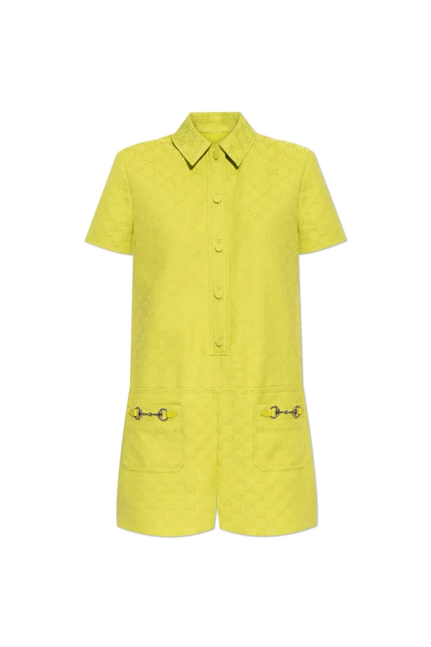 GRÜN Overall mit GG-Muster