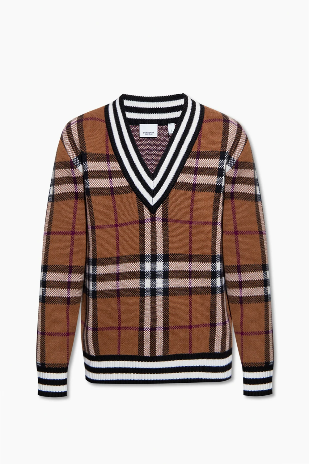 BROWN ‘Maloney’ patterned sweater