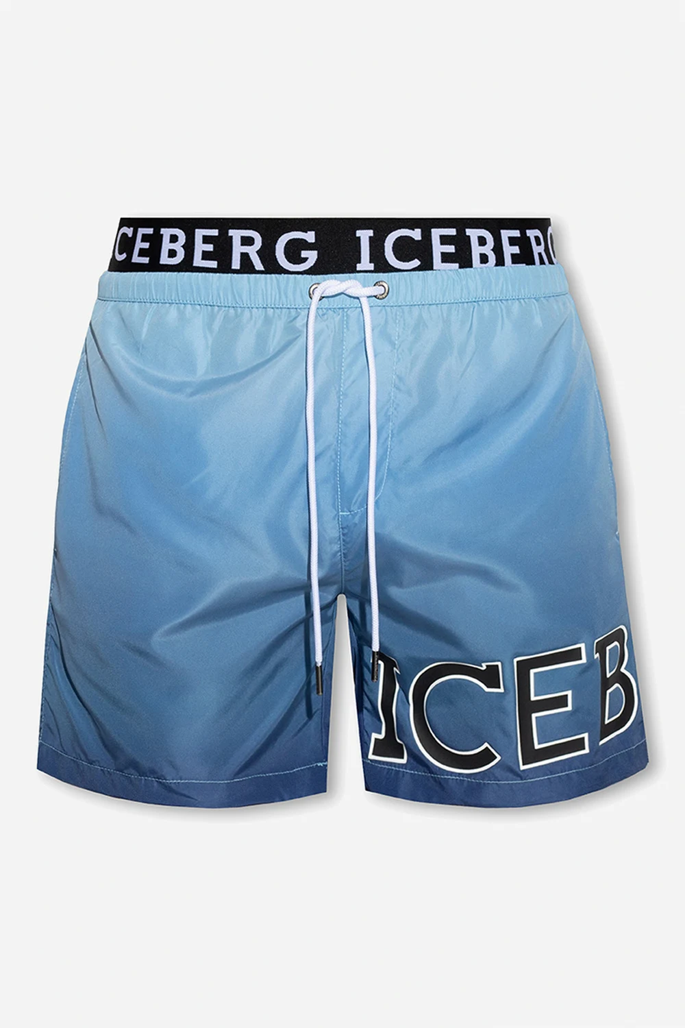 BLUE Swimming shorts with logo