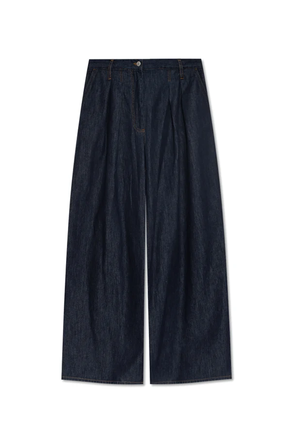 NAVY BLUE Wide-leg jeans