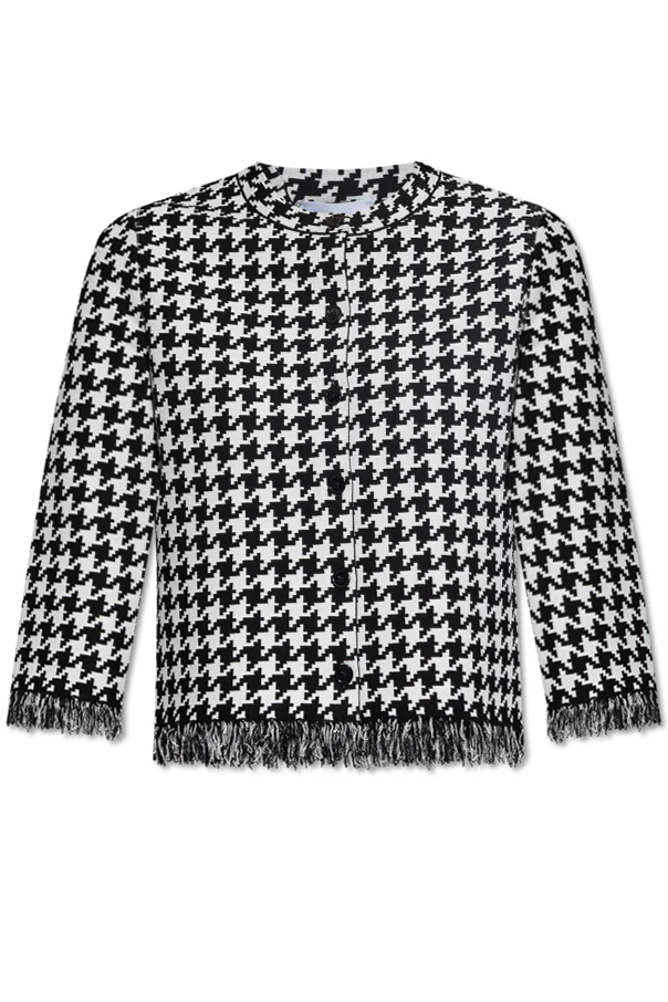 SCHWARZ Cardigan mit Muster