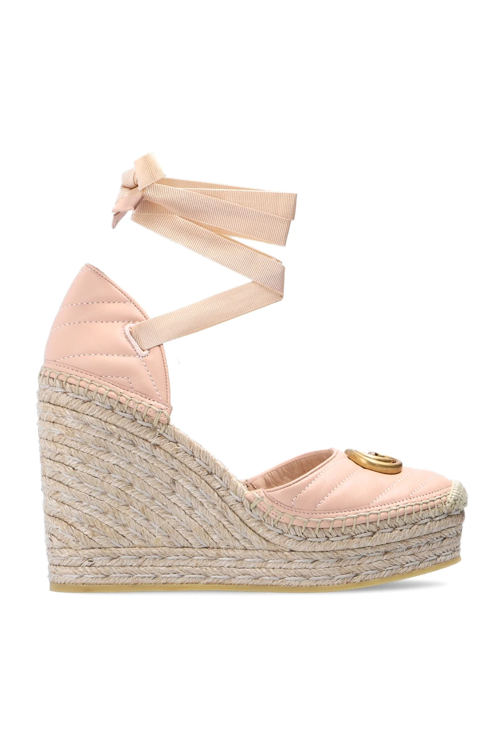 Buty na koturnie z logo