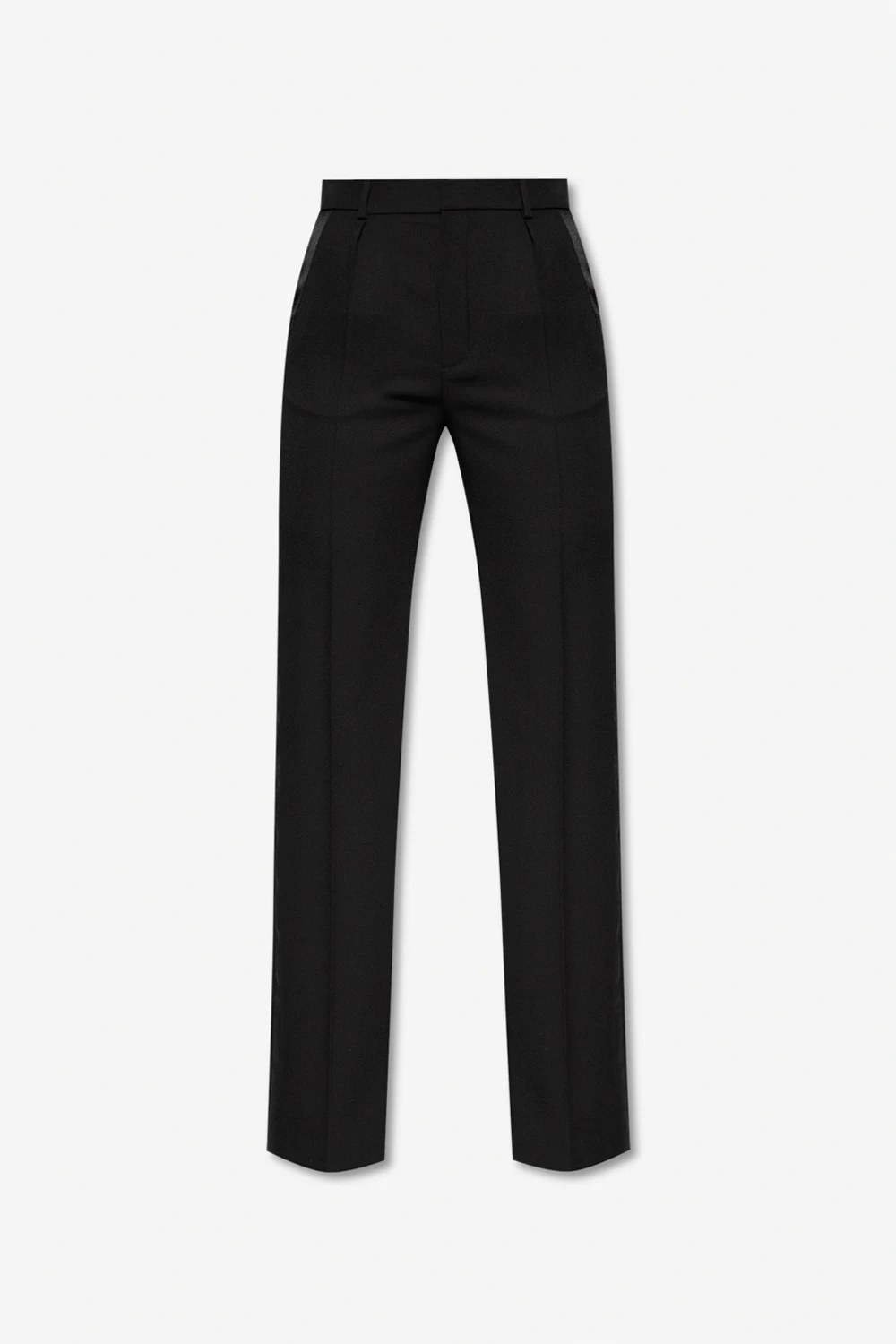 Trousers with satin panels