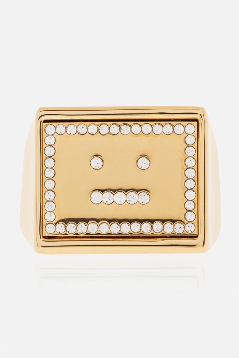 Brass ring with logo