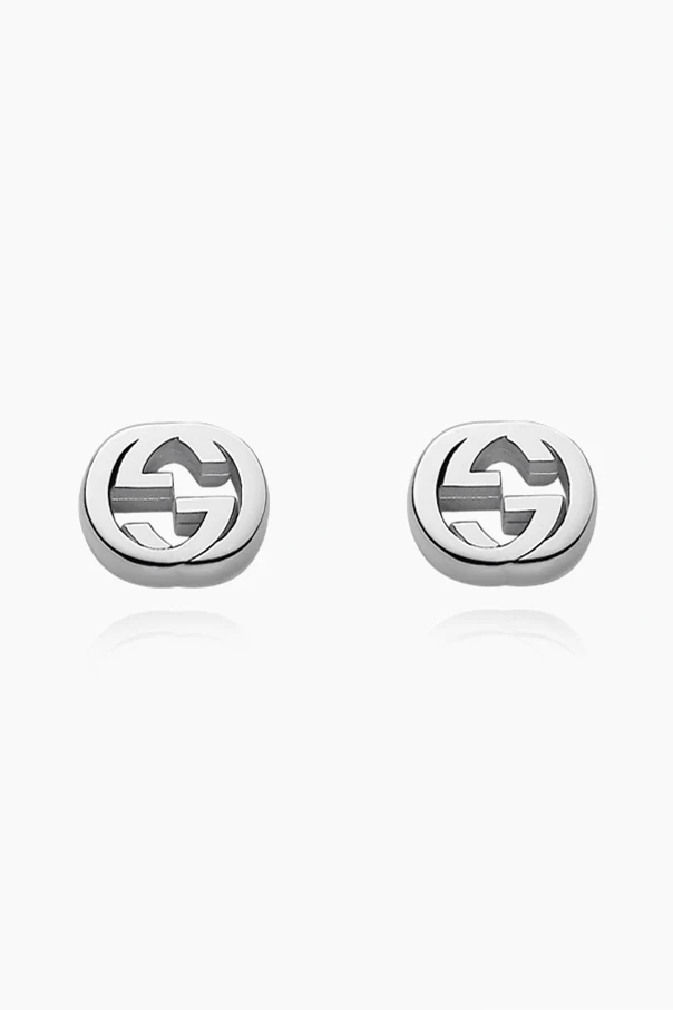 SILVER Logo earrings