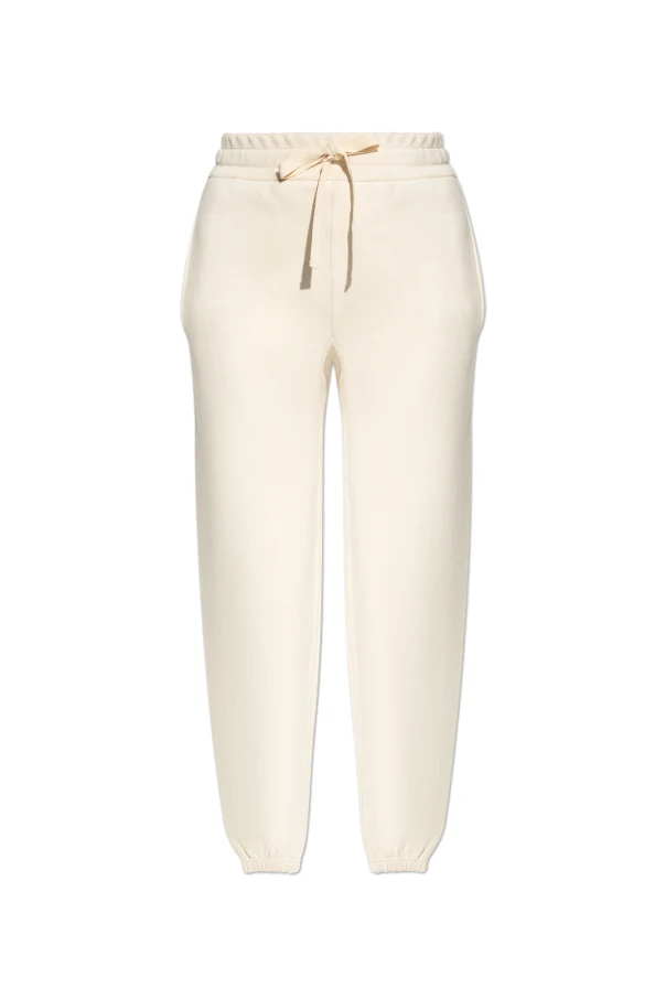 kremowy Spodnie dresowe