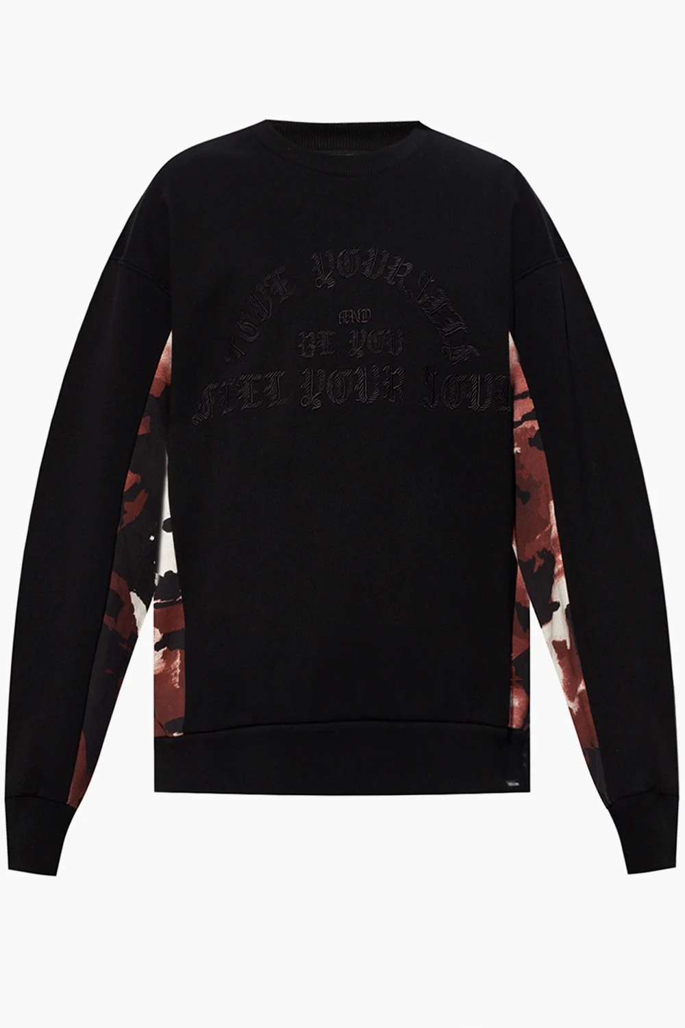 BLACK Patterned sweatshirt