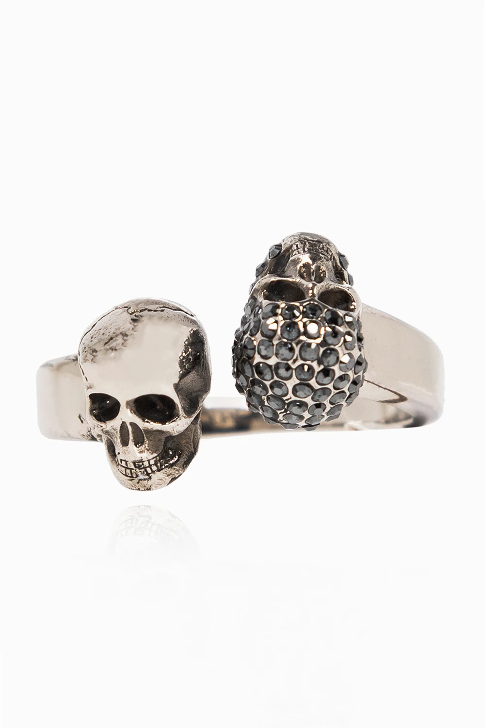 Brass ring with skull