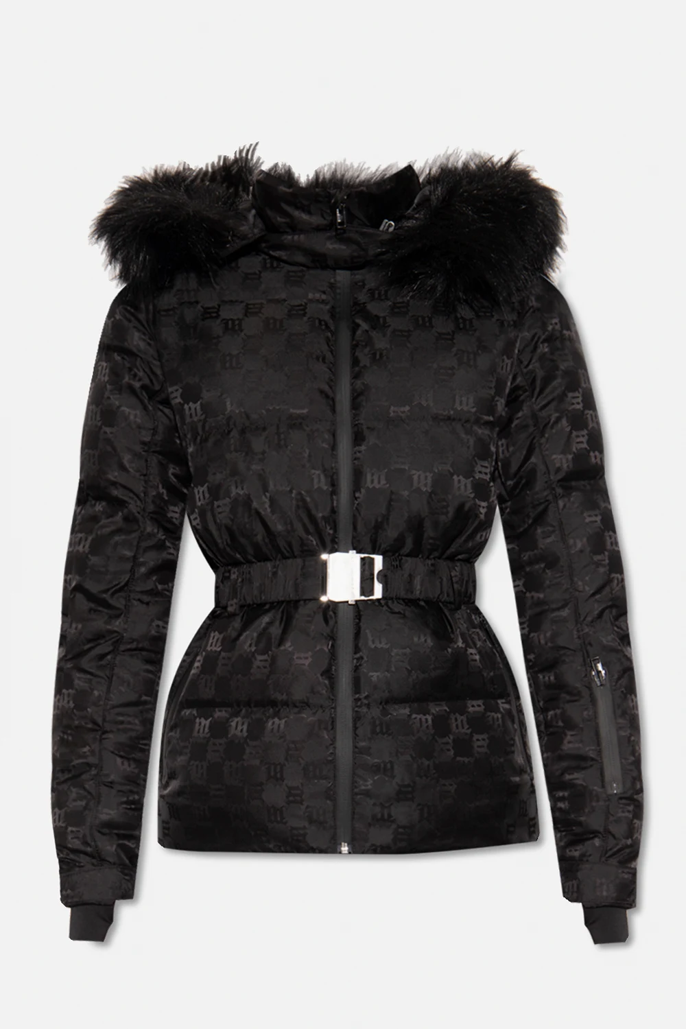 Ski jacket with monogram