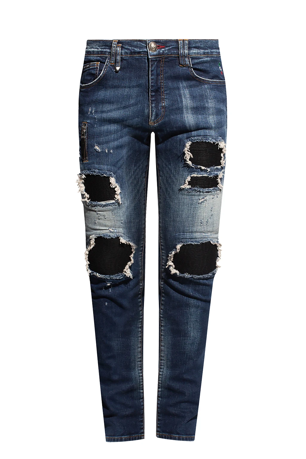 NAVY BLUE Distressed jeans
