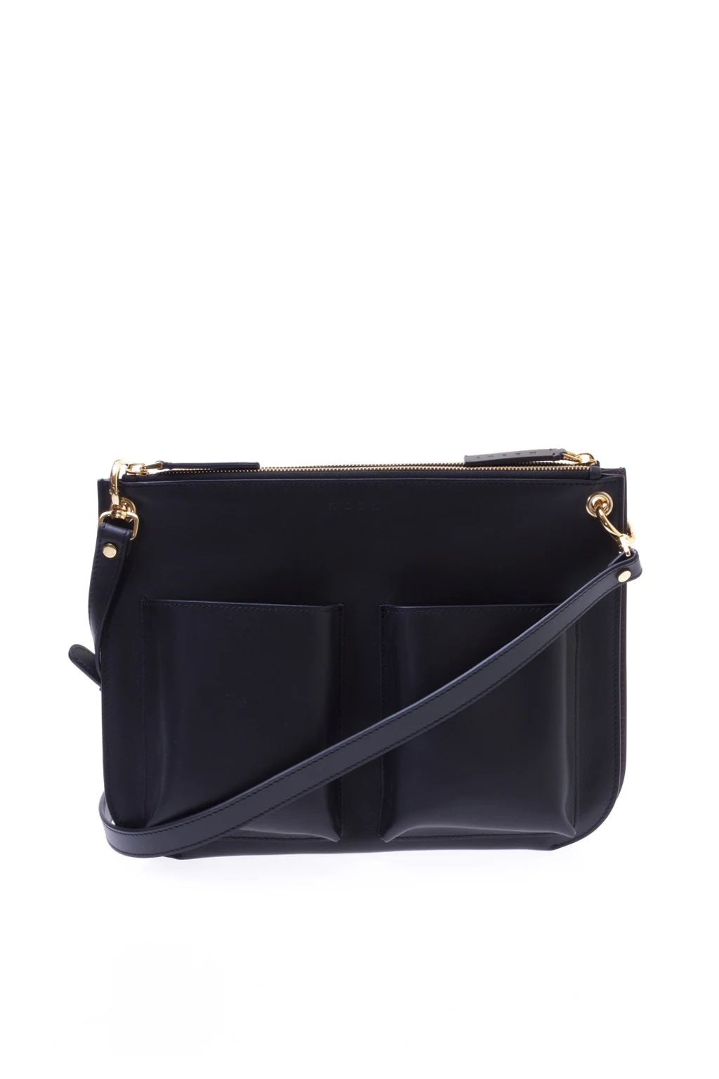 SKÓRZANA TORBA NA RAMIĘ 'BANDOLIER'