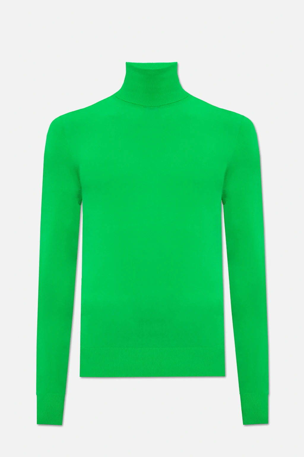 GREEN Long-sleeved turtleneck sweater