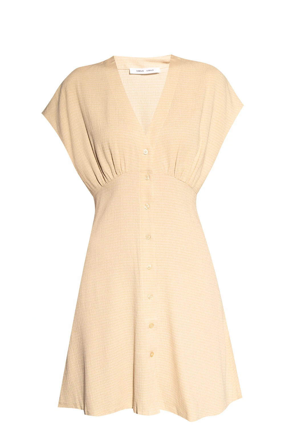 beige Short sleeve dress