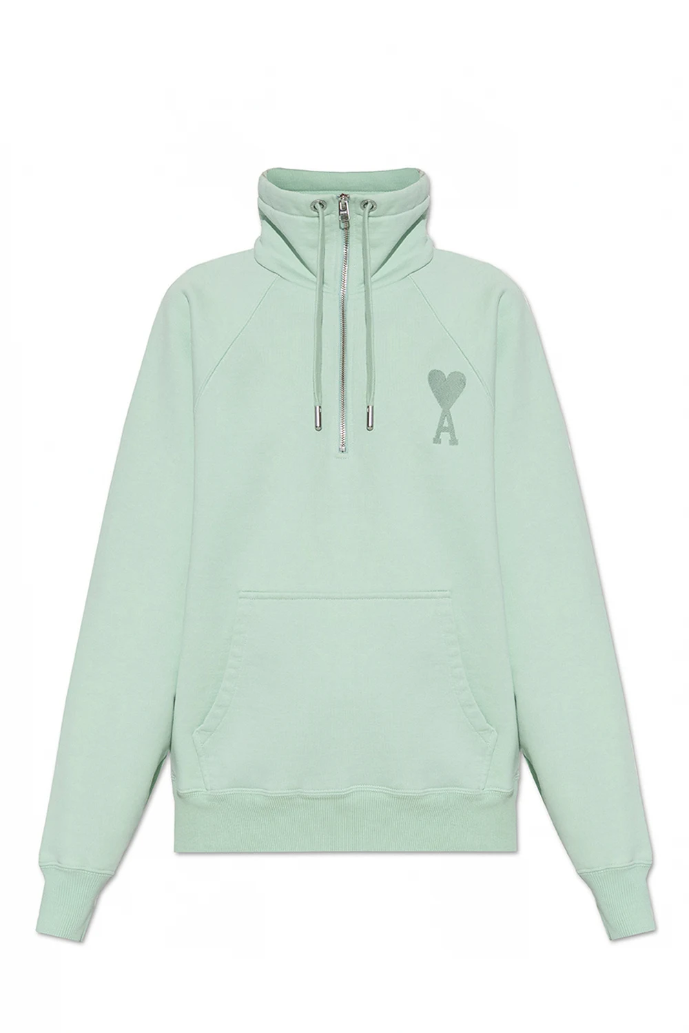 Sweatshirt with standing collar