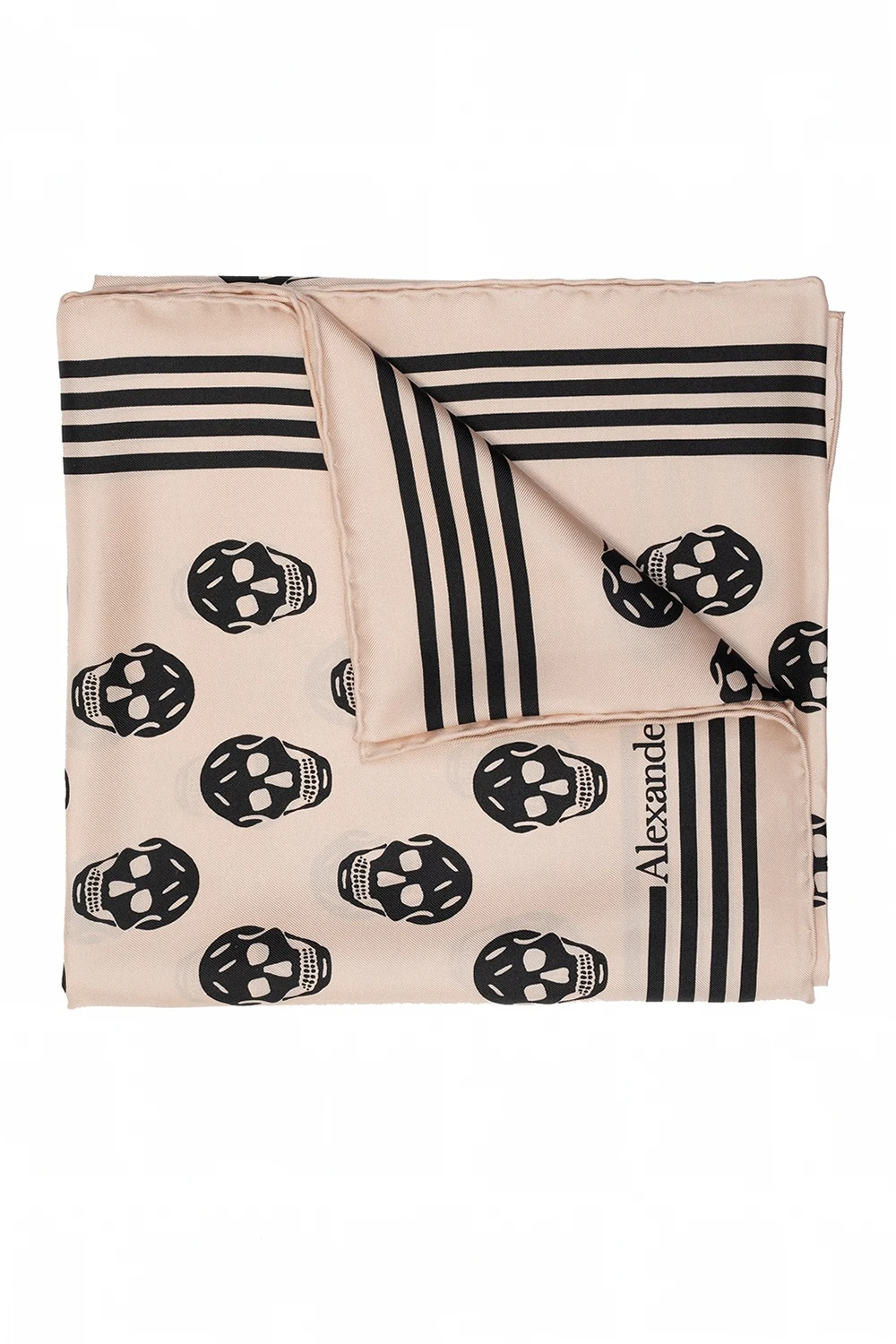 PINK Shawl with skull motif
