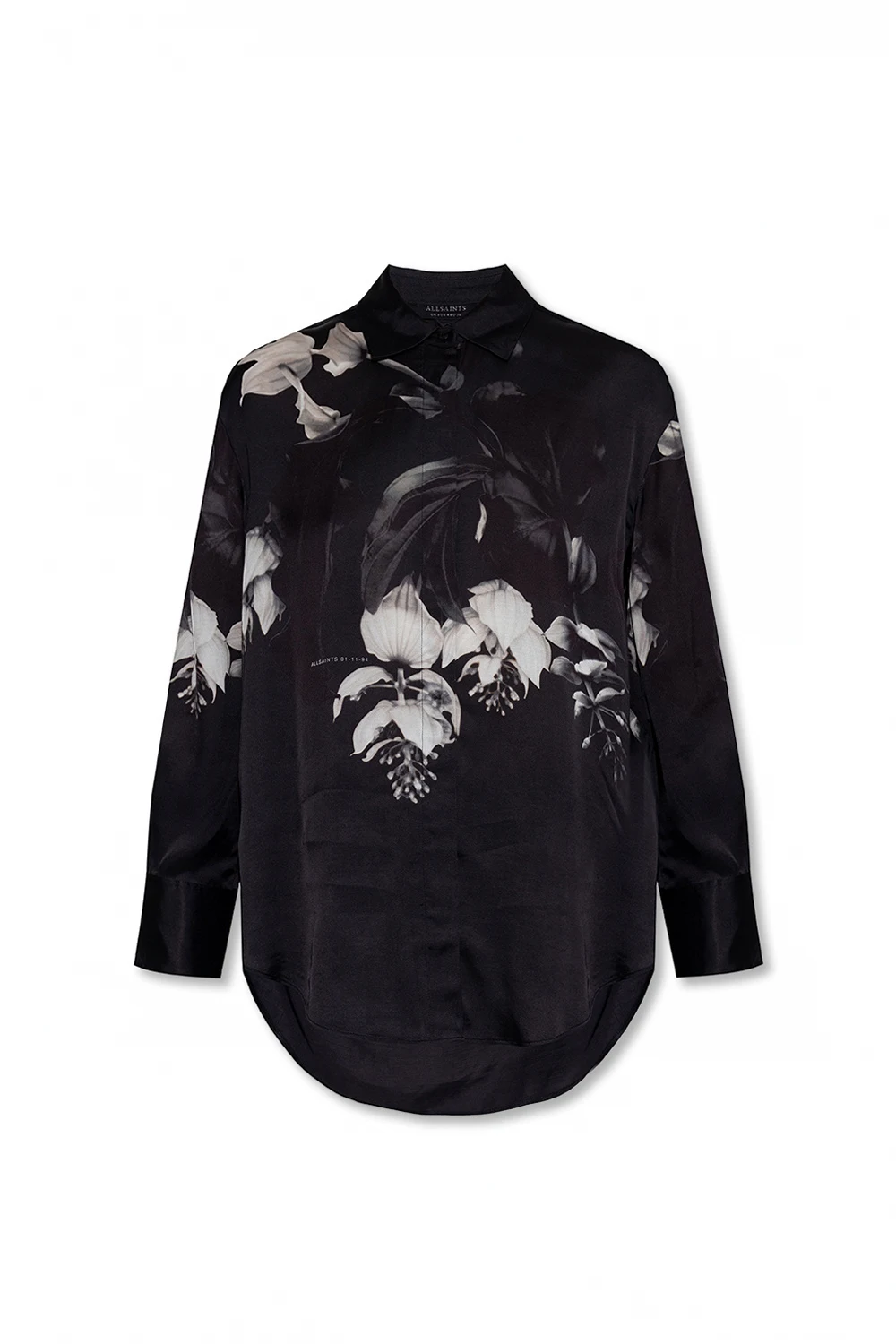BLACK ‘Bernie’ satin shirt