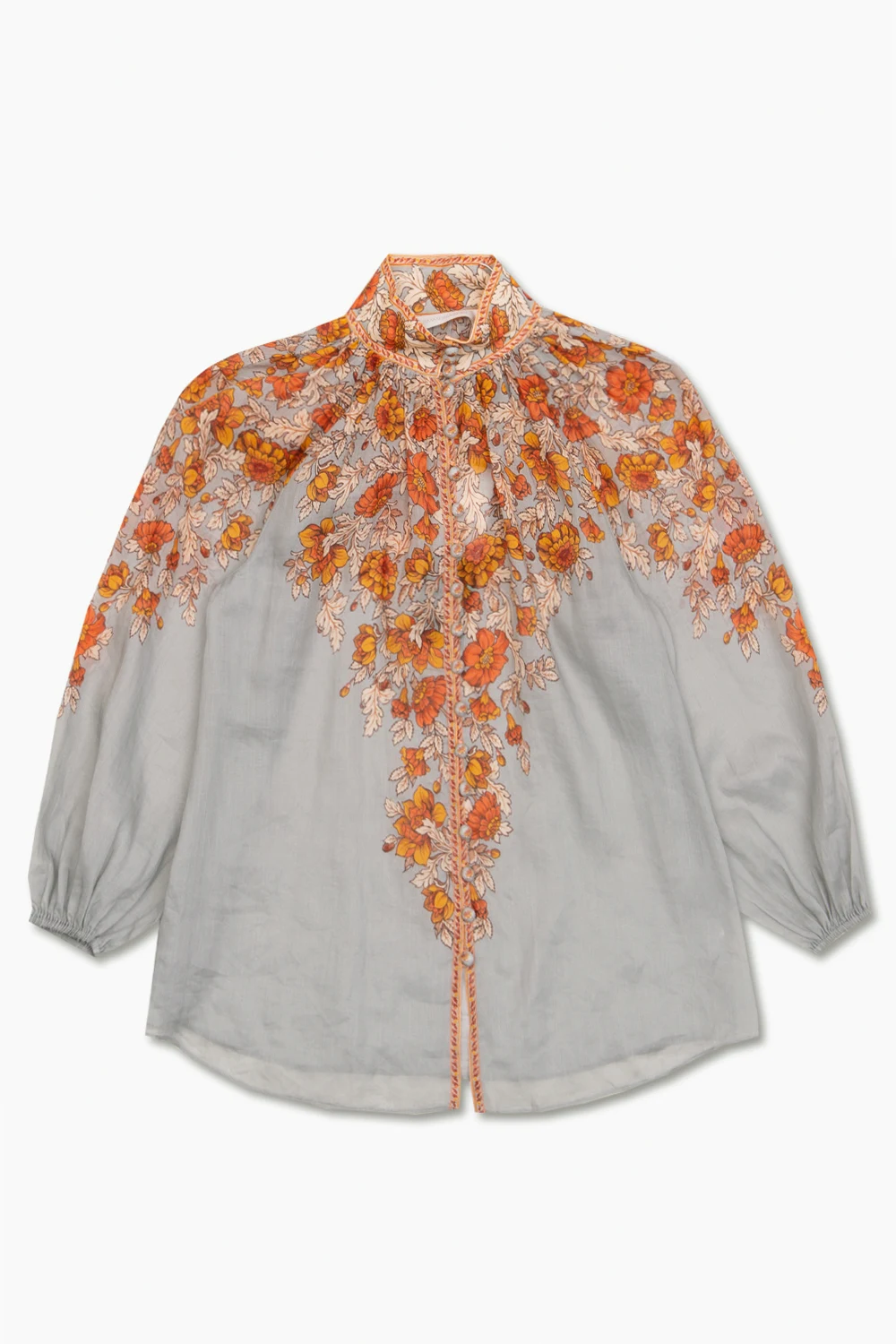 Shirt with high neck