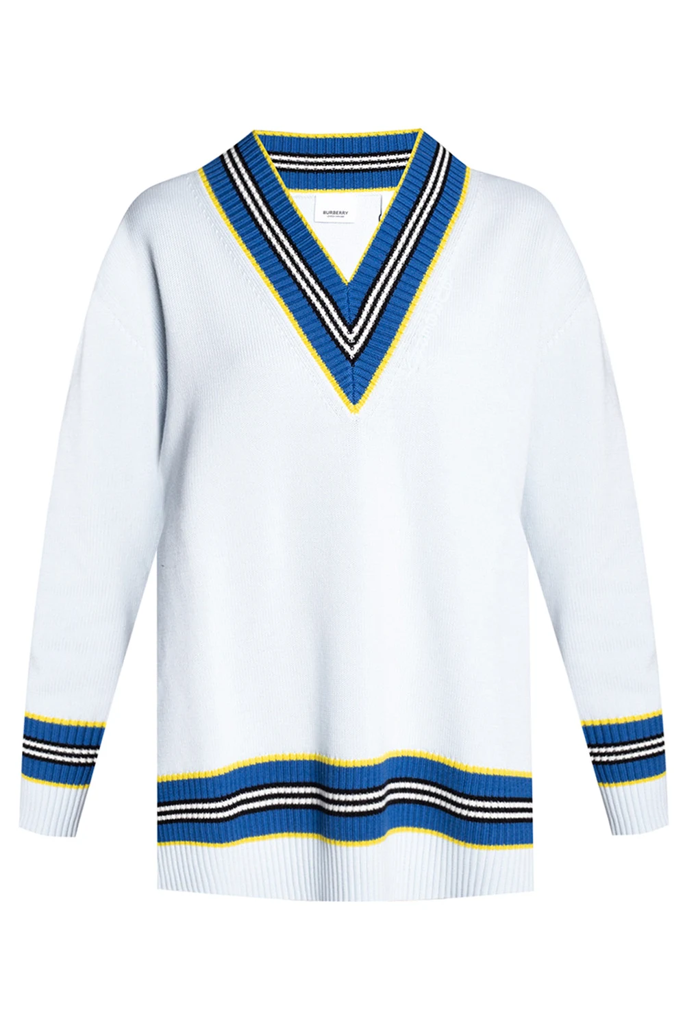 Ribbed sweater with logo