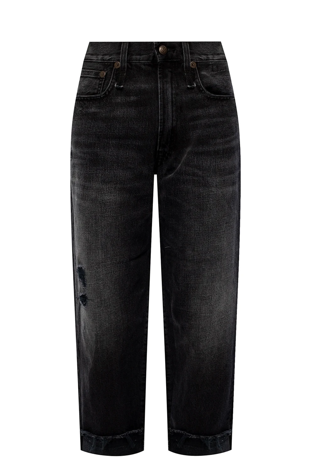 Jeans with turn-up cuffs