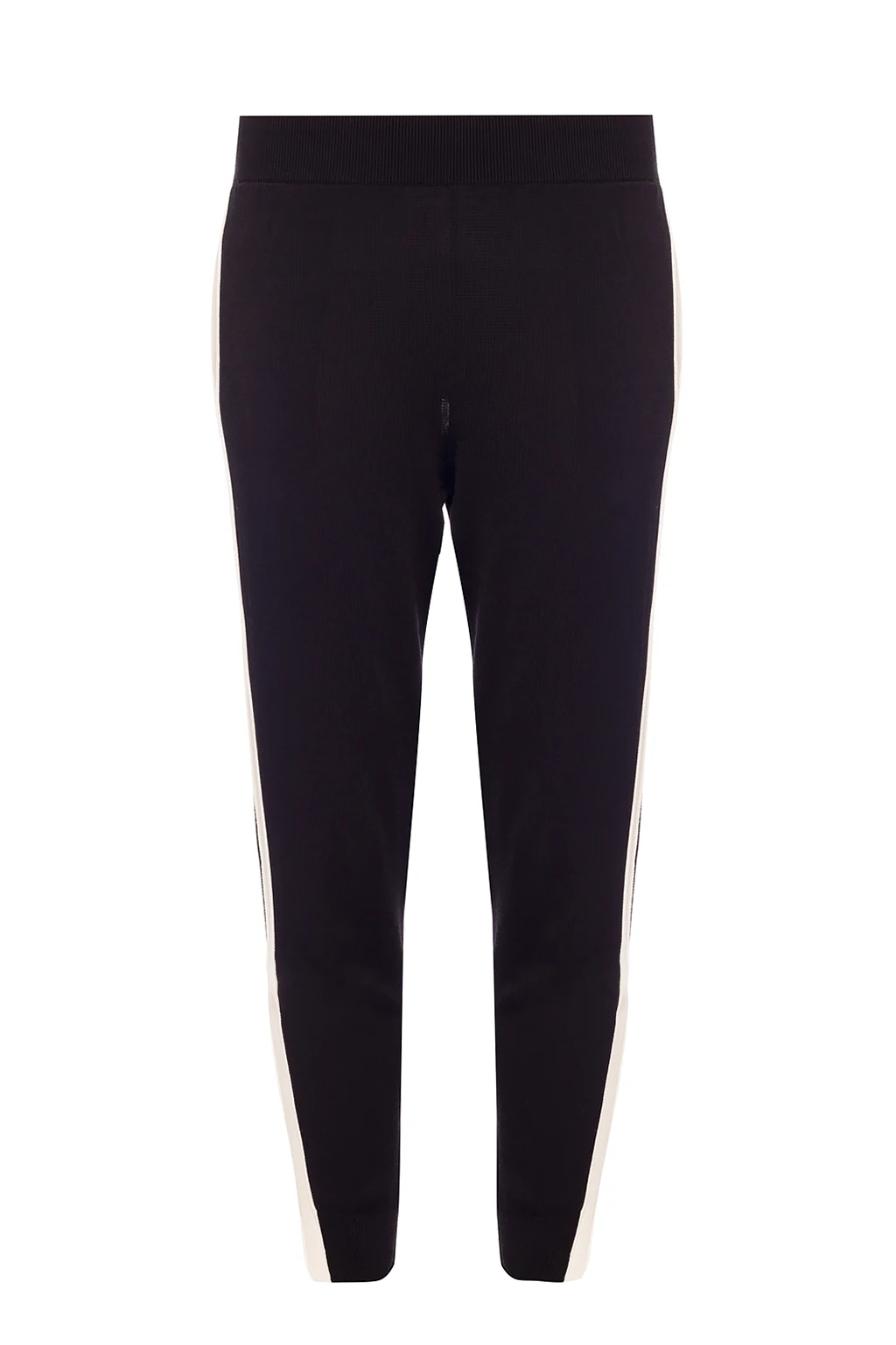 BLACK Side-stripe trousers