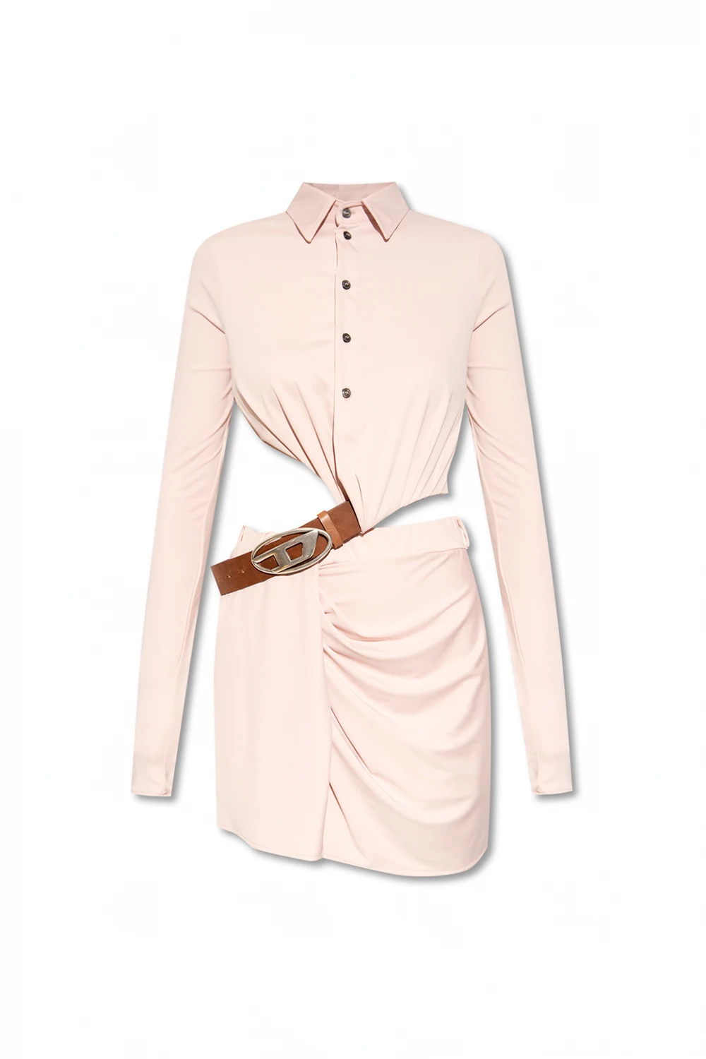 PINK 'D-ELM' asymmetrical dress