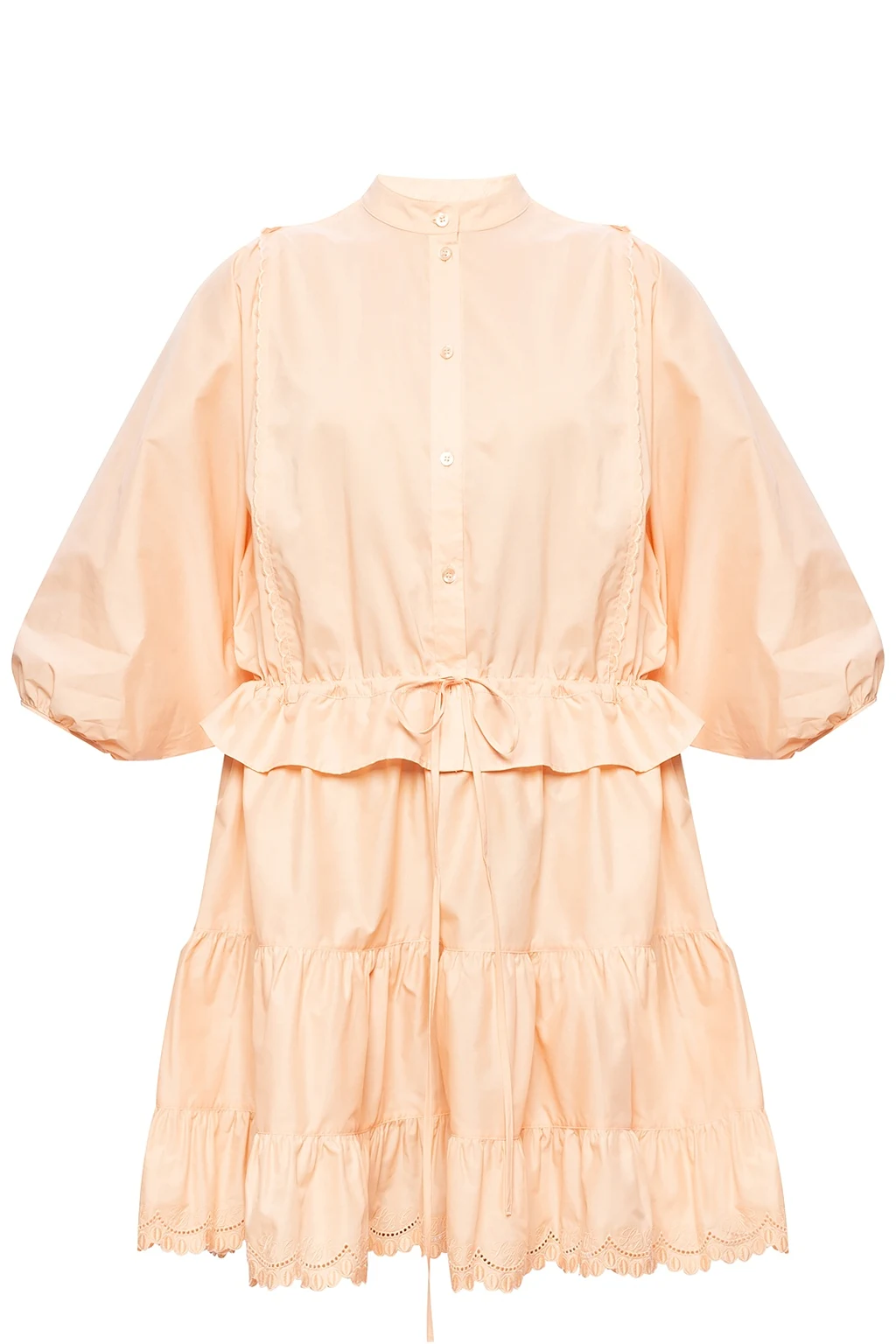 Dress with wide sleeves