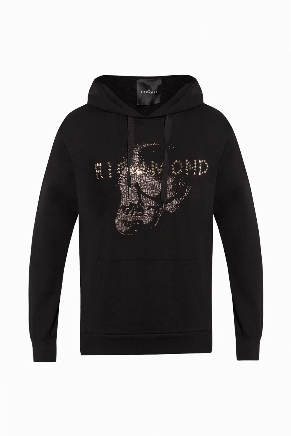 Hoodie with glistening motif