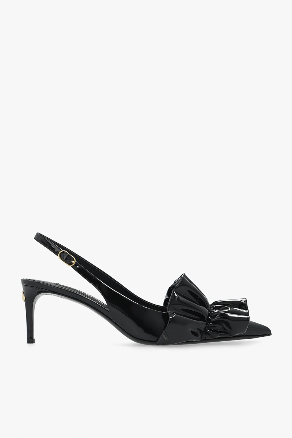 BLACK ‘Lollo’ patent-leather pumps