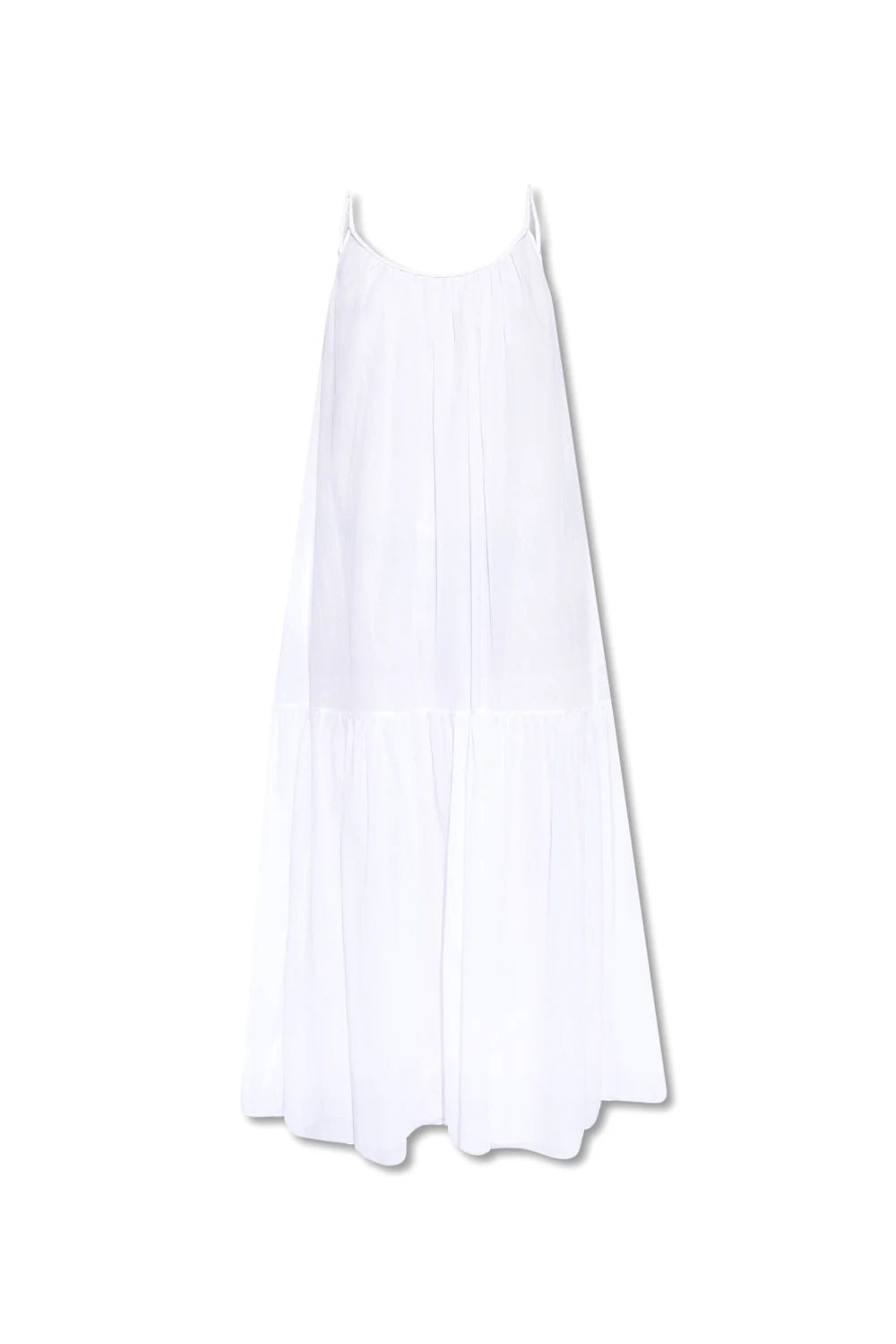 WHITE Cotton dress with straps