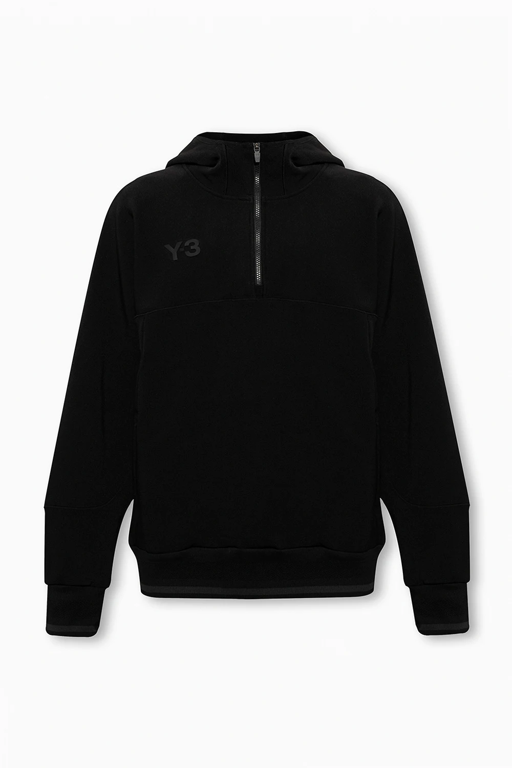 BLACK Zip-up hoodie