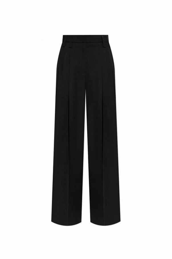 BLACK Pleated pants
