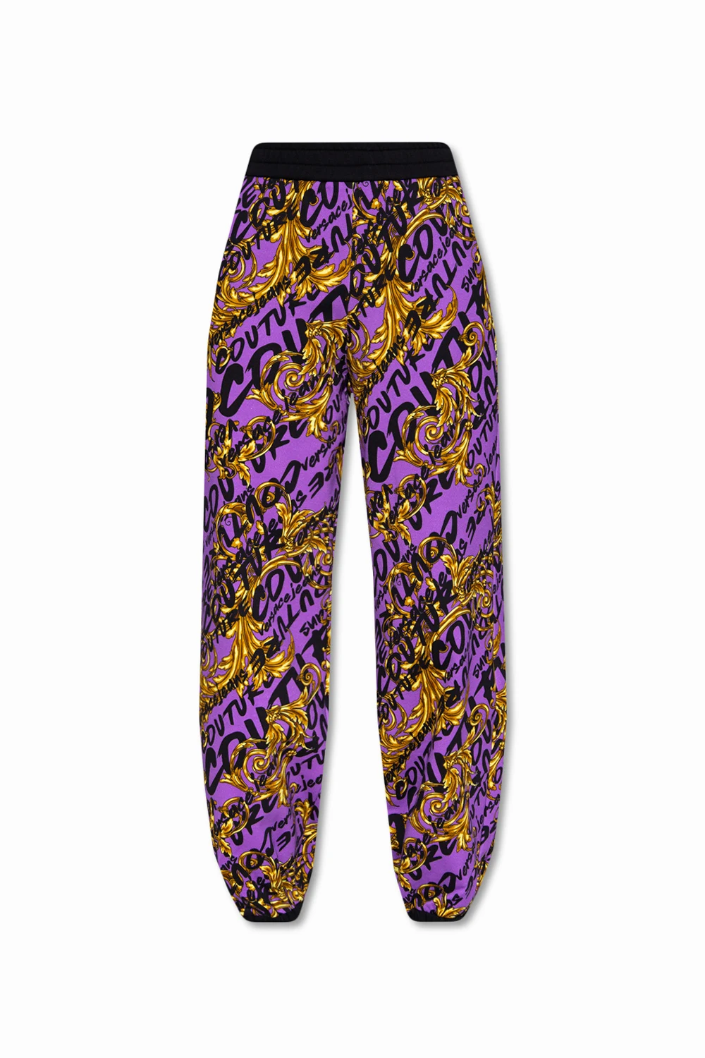 PURPLE Patterned sweatpants