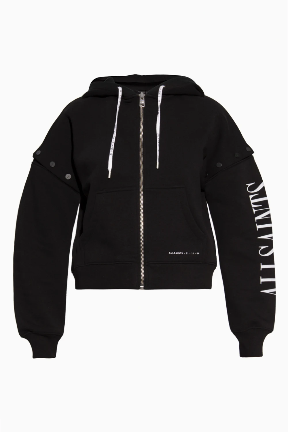 BLACK ‘Amphia’ hoodie with detachable sleeves