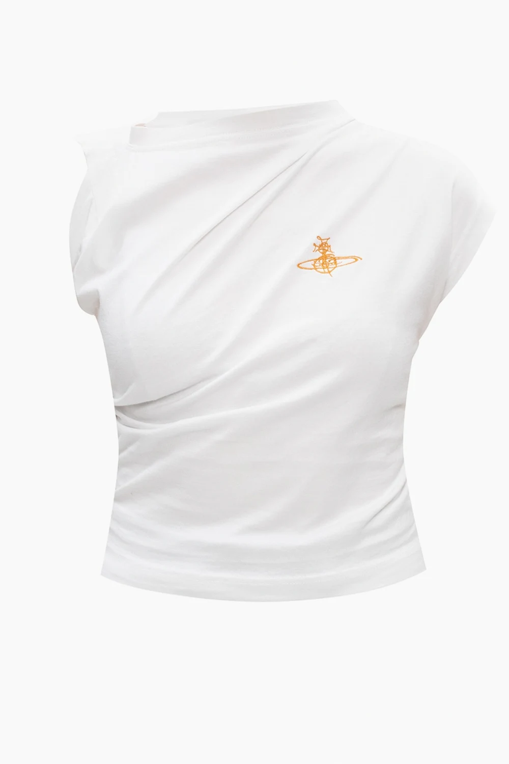 Asymetryczny top z logo