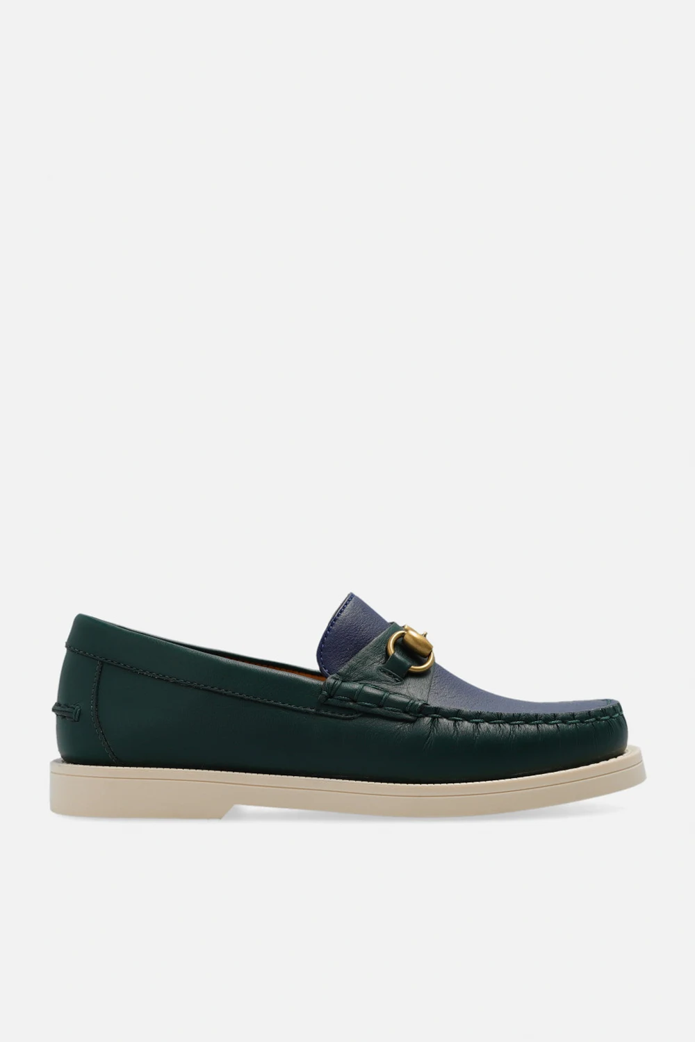 GREEN Leather loafers