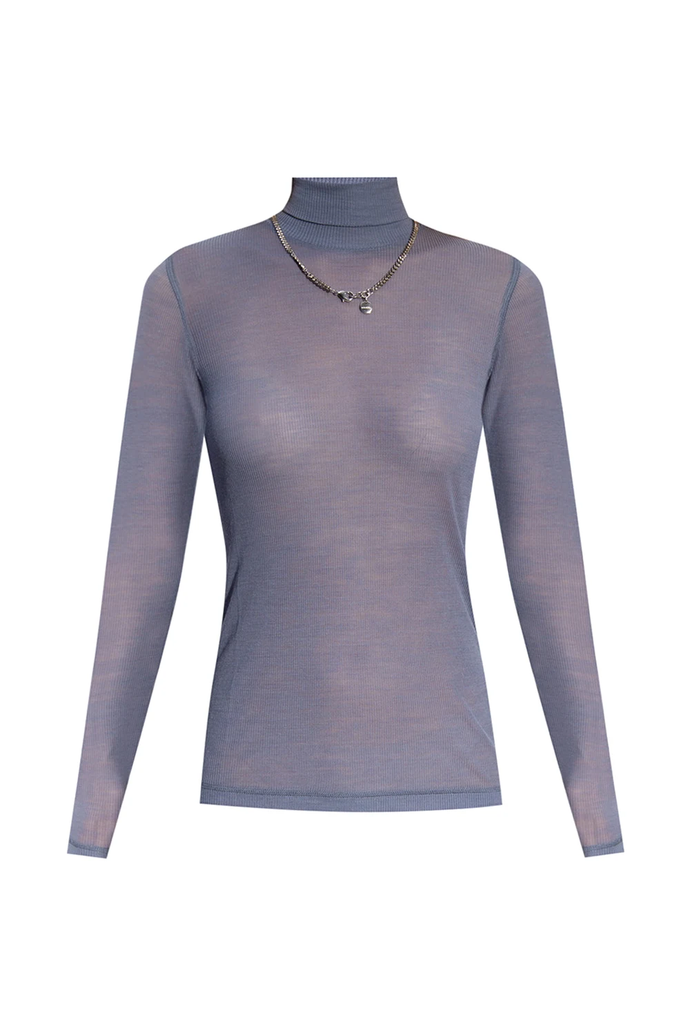 Ribbed turtleneck sweater