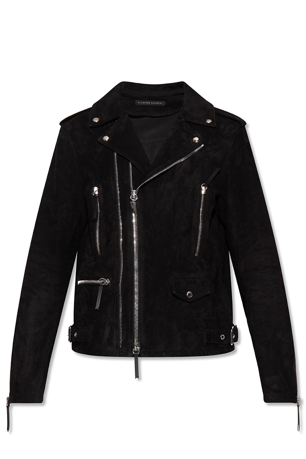 Suede biker jacket