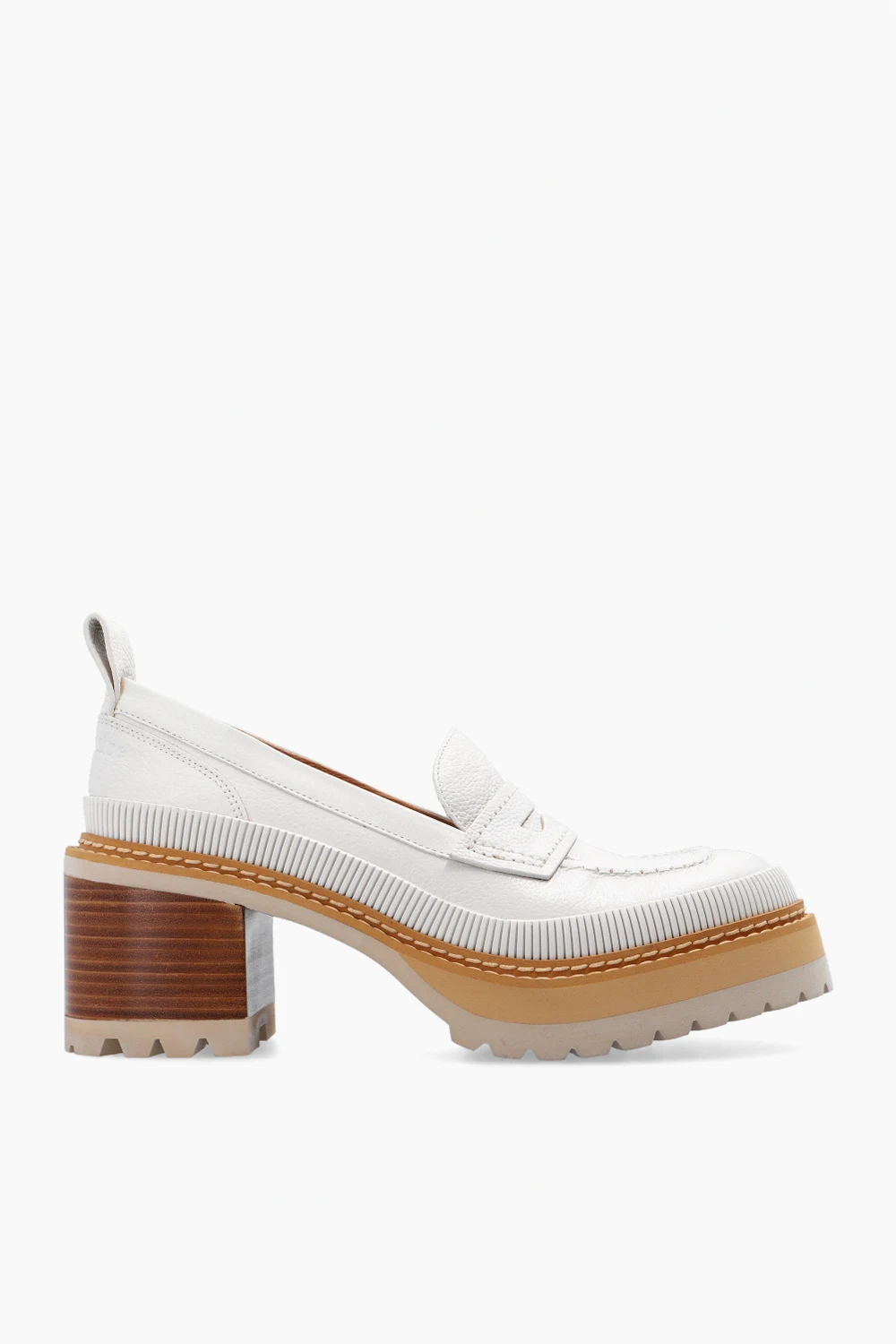‘Mallory’ heeled moccasins