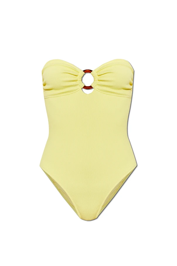 ŻÓŁTY Jednoczęściowy kostium kąpielowy `Barbuda`